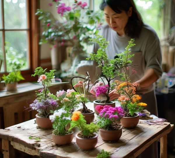 家居鲜花盆景制作攻略，打造美丽家居新主张,轻松打造家居美景—揭秘如何制作鲜花盆景,家居鲜花 盆景制作,第1张