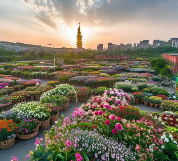 马鞍山鲜花盆景批发基地，绿色生态新地标，共筑花卉市场新繁荣