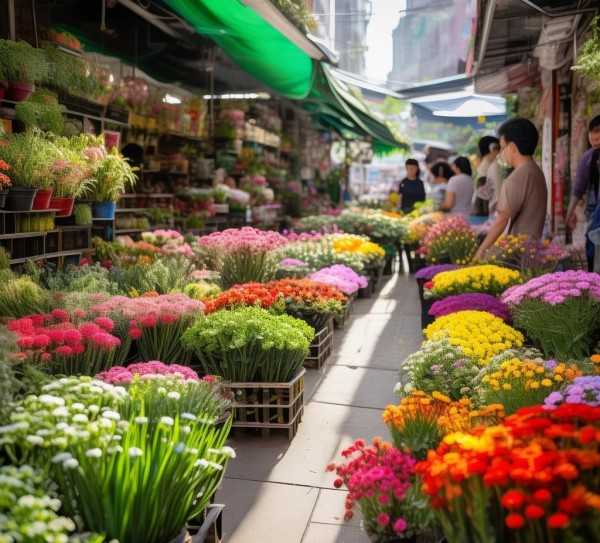 虹口区园艺爱好者天堂，鲜花盆景市场物美价廉