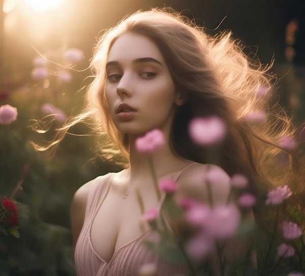 女性之美，花语中的千姿百态